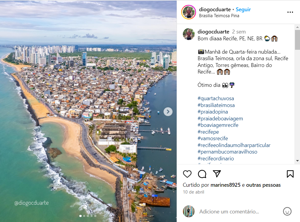 O Recife visto de cima. Conheça a cidade em julho.