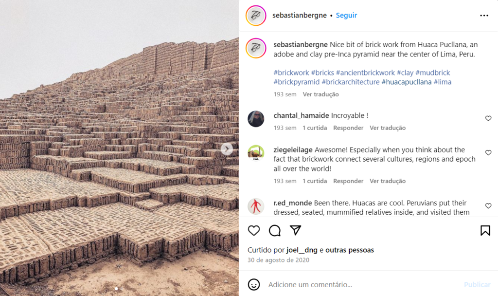 Huaca Pucllana, em Lima.