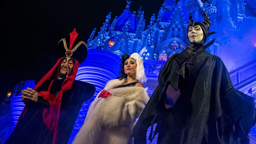 Os vilões da Disney no Mickey’s Not-So-Scary Halloween Party