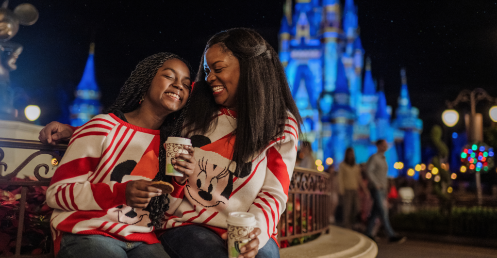 A festa de Natal da Disney oferece diversão para toda a família.