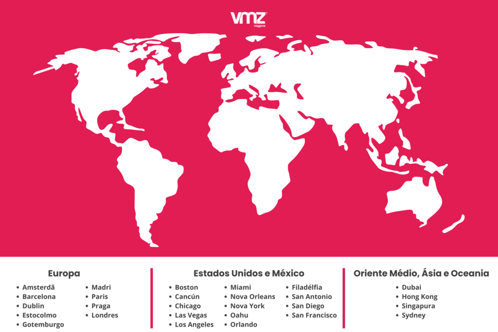 O Go City está presente em 28 cidades pelo mundo.