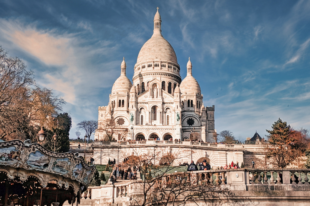 A Basílica de Sacré Cœur, em Paris