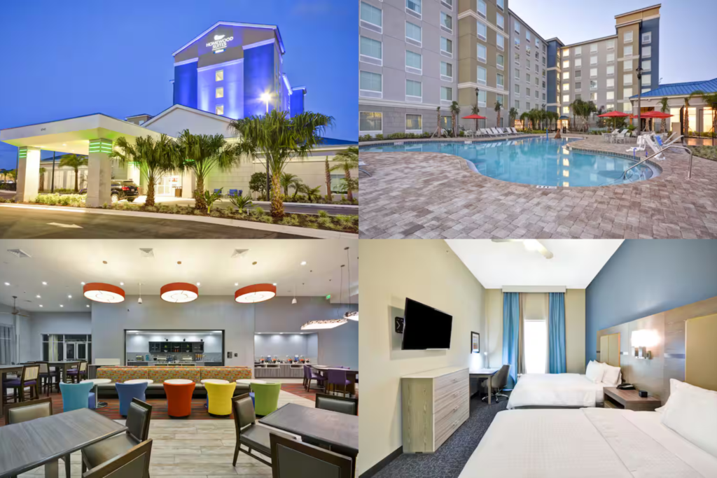 Homewood Suites By Hilton Orlando Theme Parks oferece acesso facilitado aos parques temáticos.