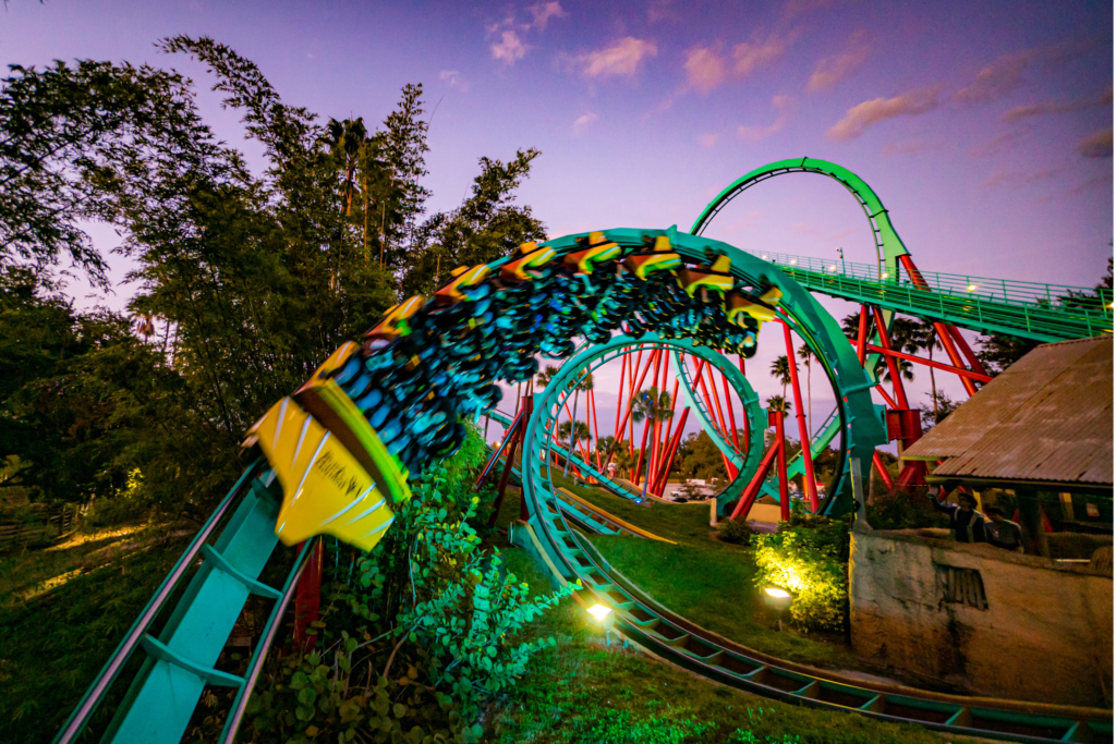 Faça uma road trip pela Flórida e visite o Busch Gardens, em Tampa Bay.