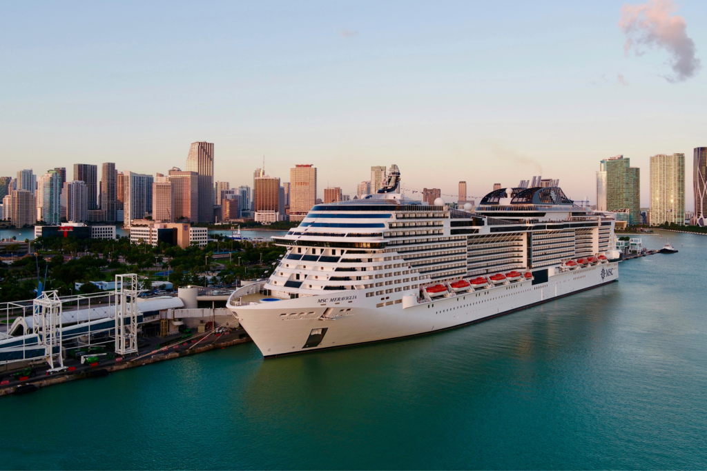 O MSC Meraviglia.