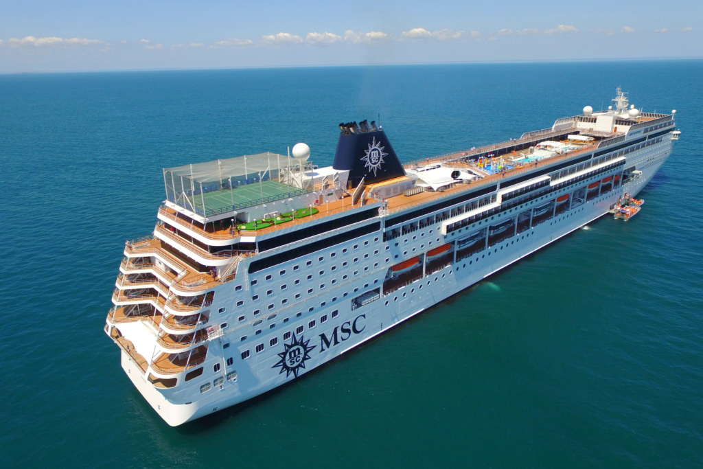 O MSC Sinfonia, da MSC Cruzeiros.