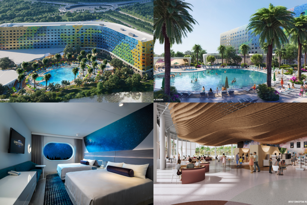 O Universal Terra Luna Resort será inaugurado em fevereiro de 2025.