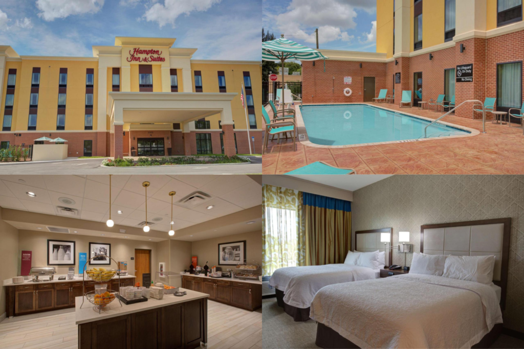 O Hampton Inn & Suites Tampa Busch Gardens Area fica pertinho do parque.