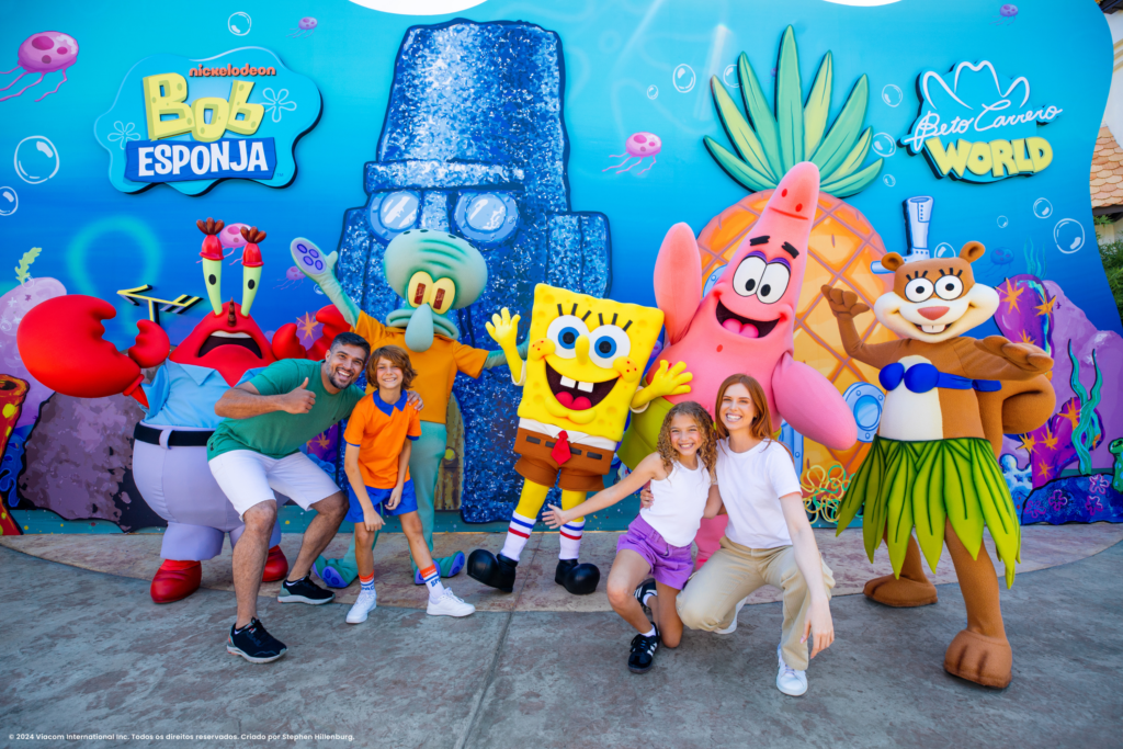 Conheça o Bob Esponja e sua turma no Beto Carrero World.