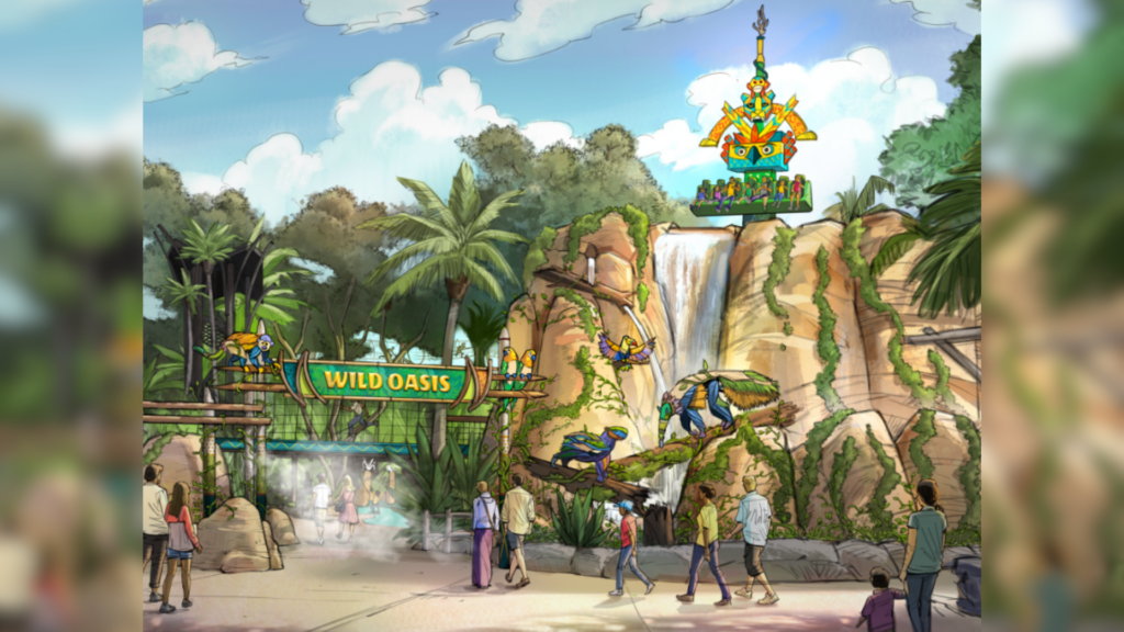 O Wild Oasis é a nova atração do Busch Gardens que deve abrir na primavera do Hemisfério Norte.