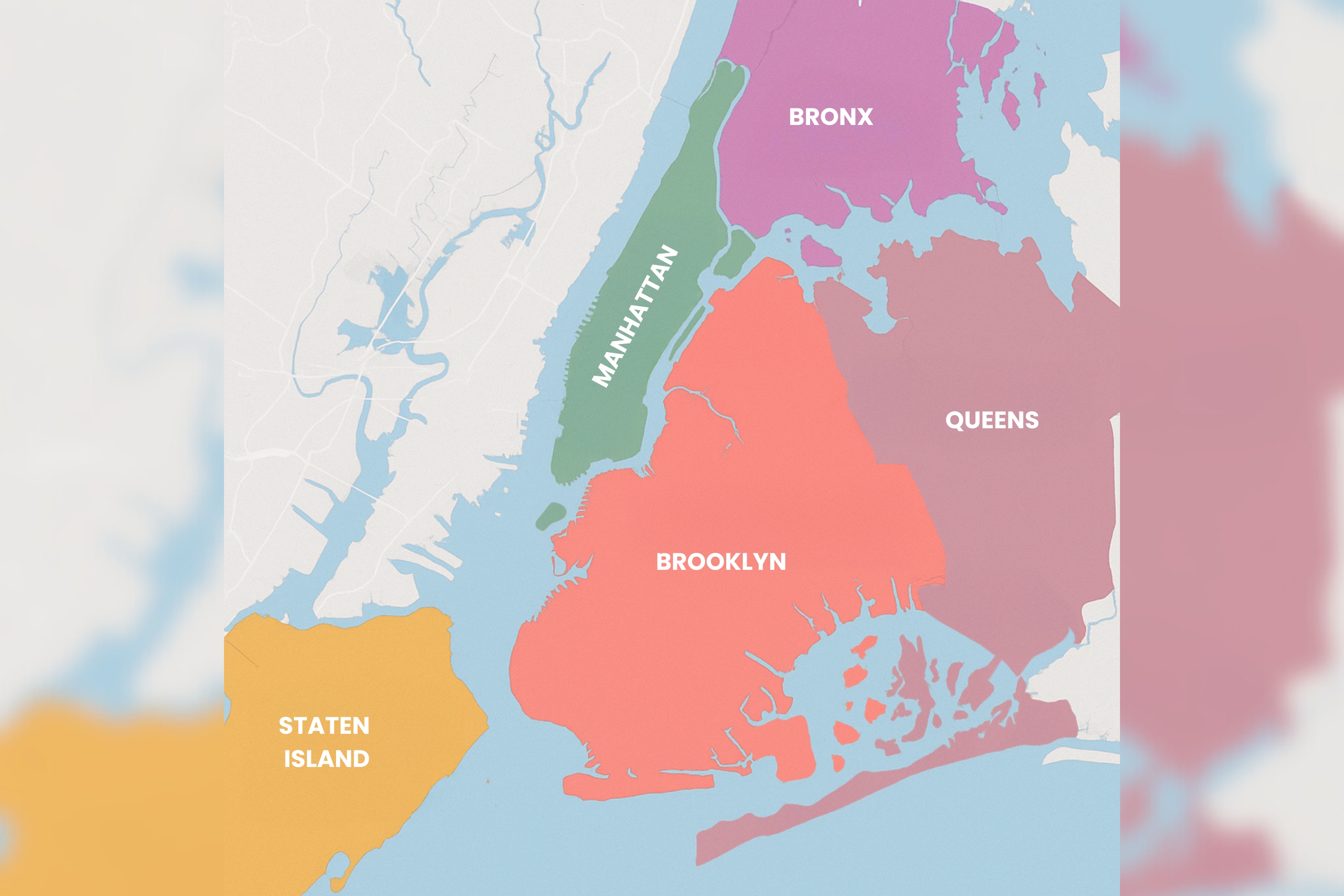 Saiba quais são os cinco distritos que formam Nova York.