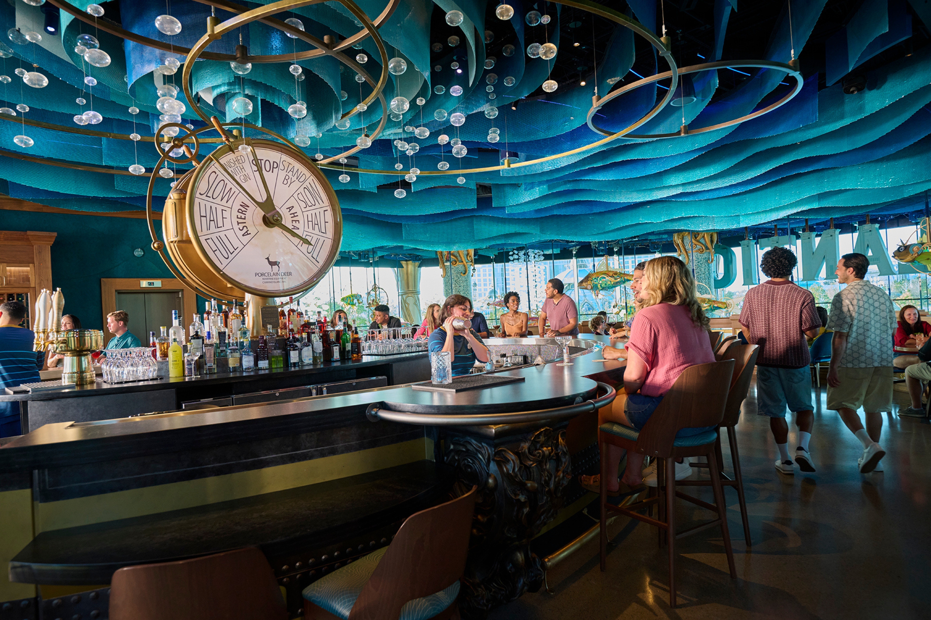 O Atlantic Restaurant leva você ao fundo do mar.