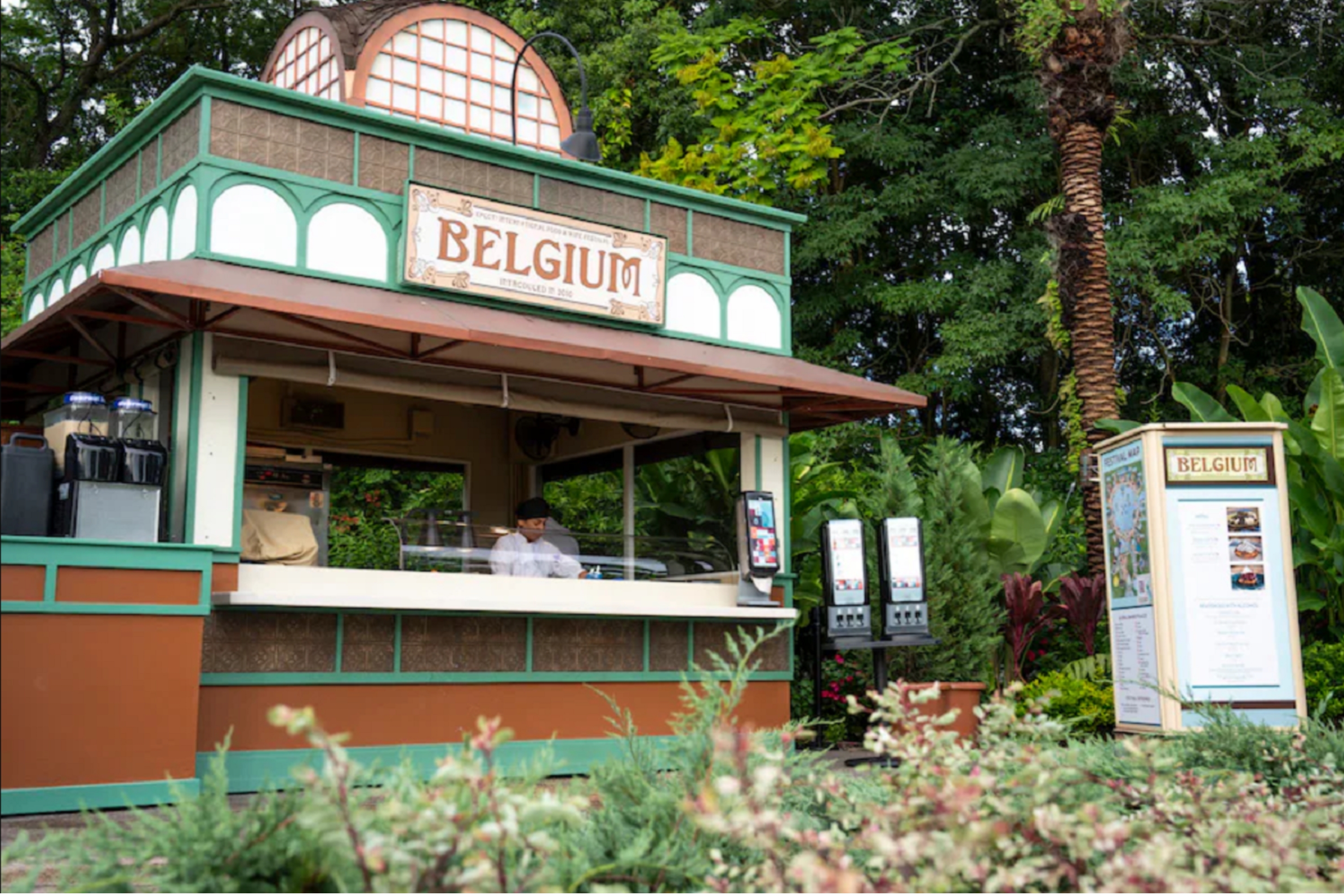 O quiosque da Bélgica no Food & Wine Festival.