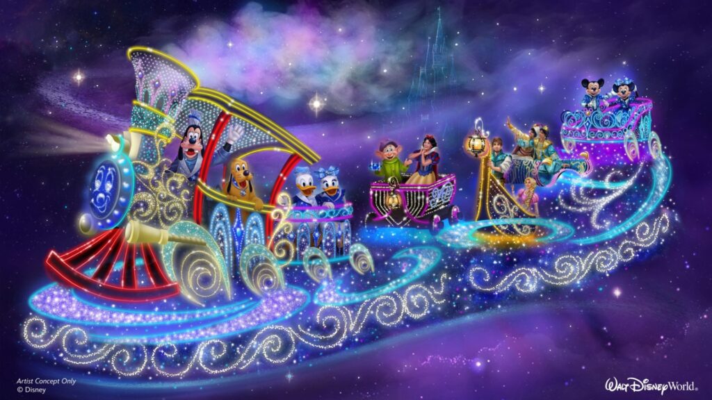 O último carro alegórico do Disney Starlight é um show à parte.