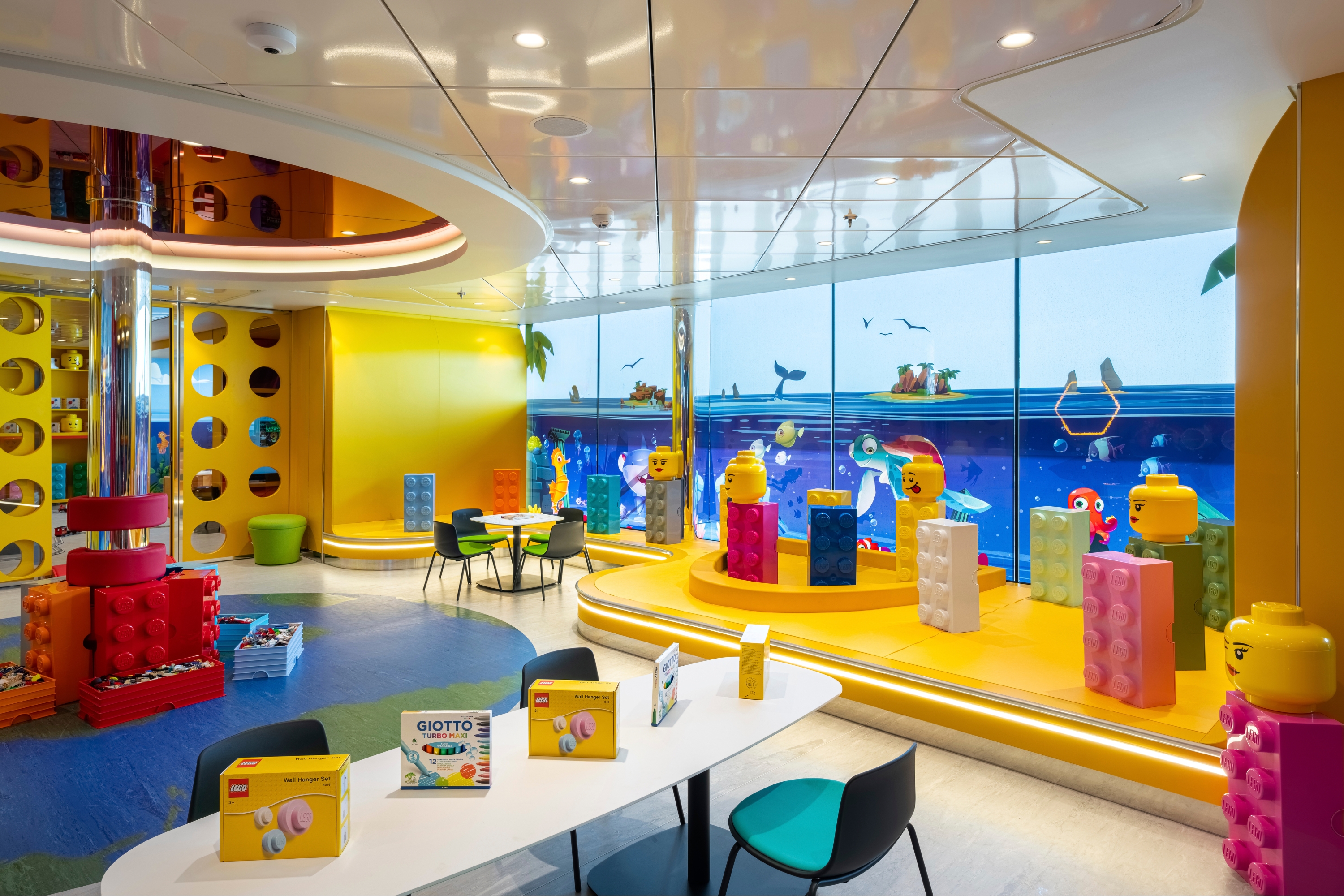 Área Lego a bordo dos navios da MSC Cruzeiros.