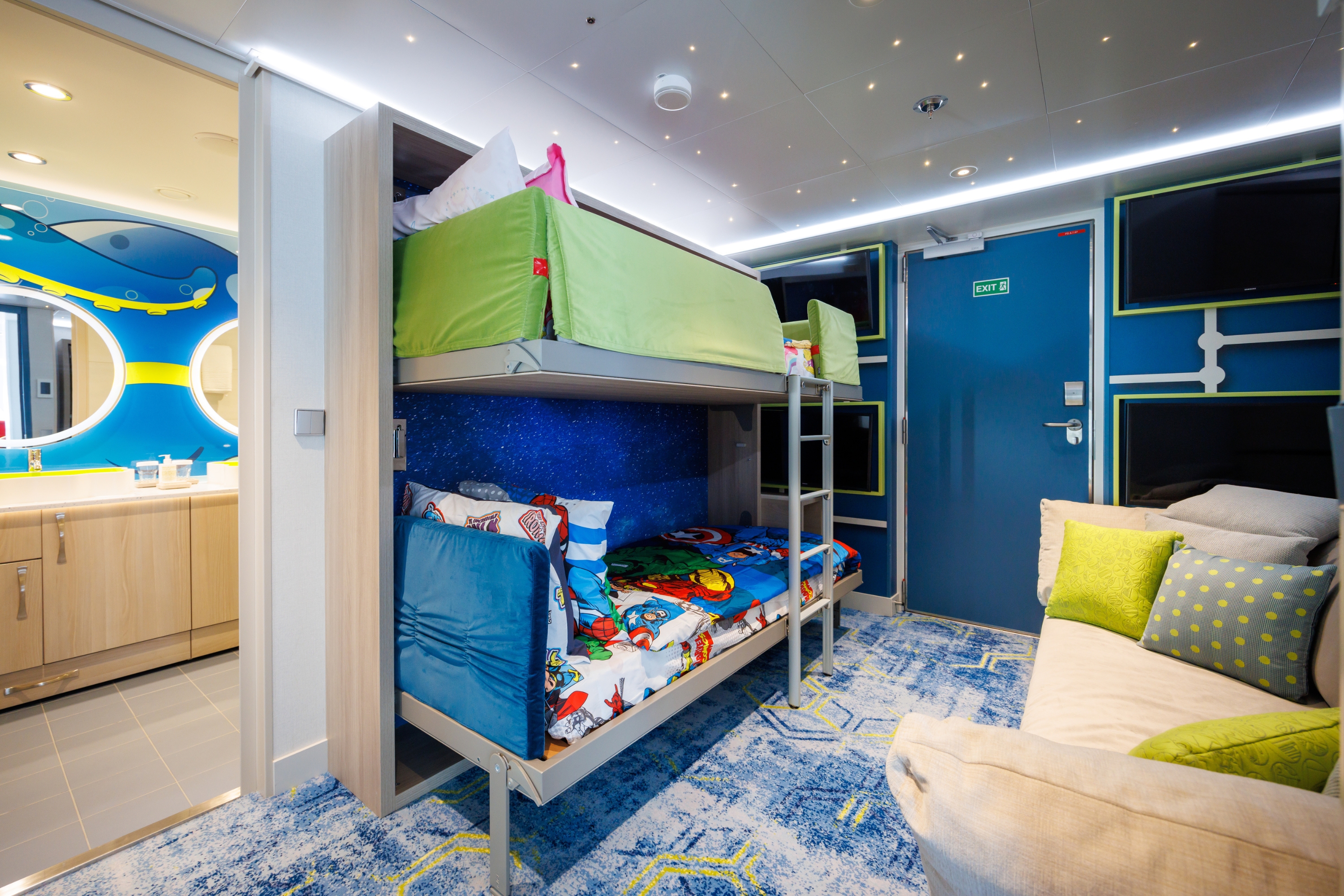 Com crianças em cruzeiro, é importante escolher bem a cabine para a família.