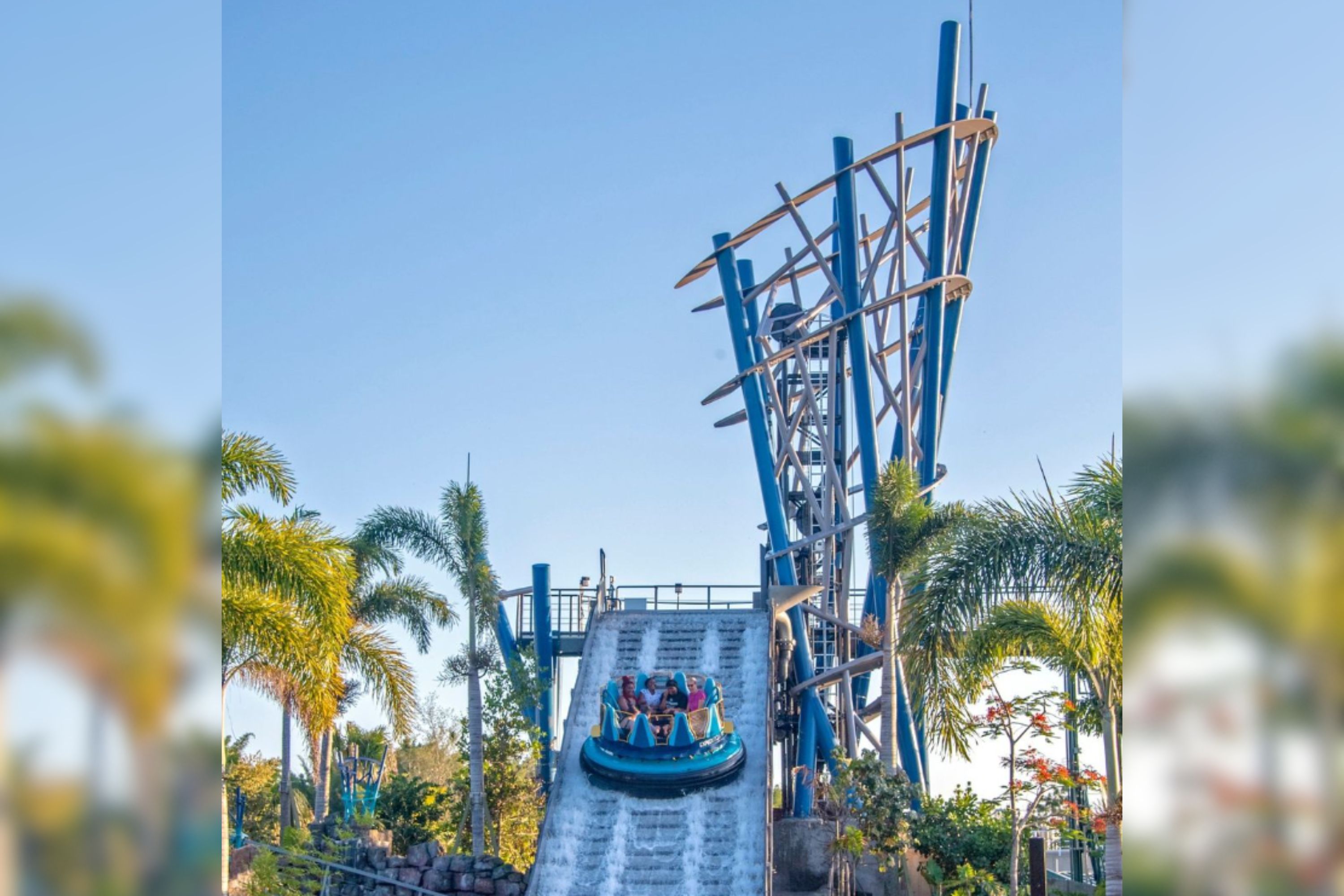 A Infinity Falls é uma das atrações para a família no SeaWorld Orlando.
