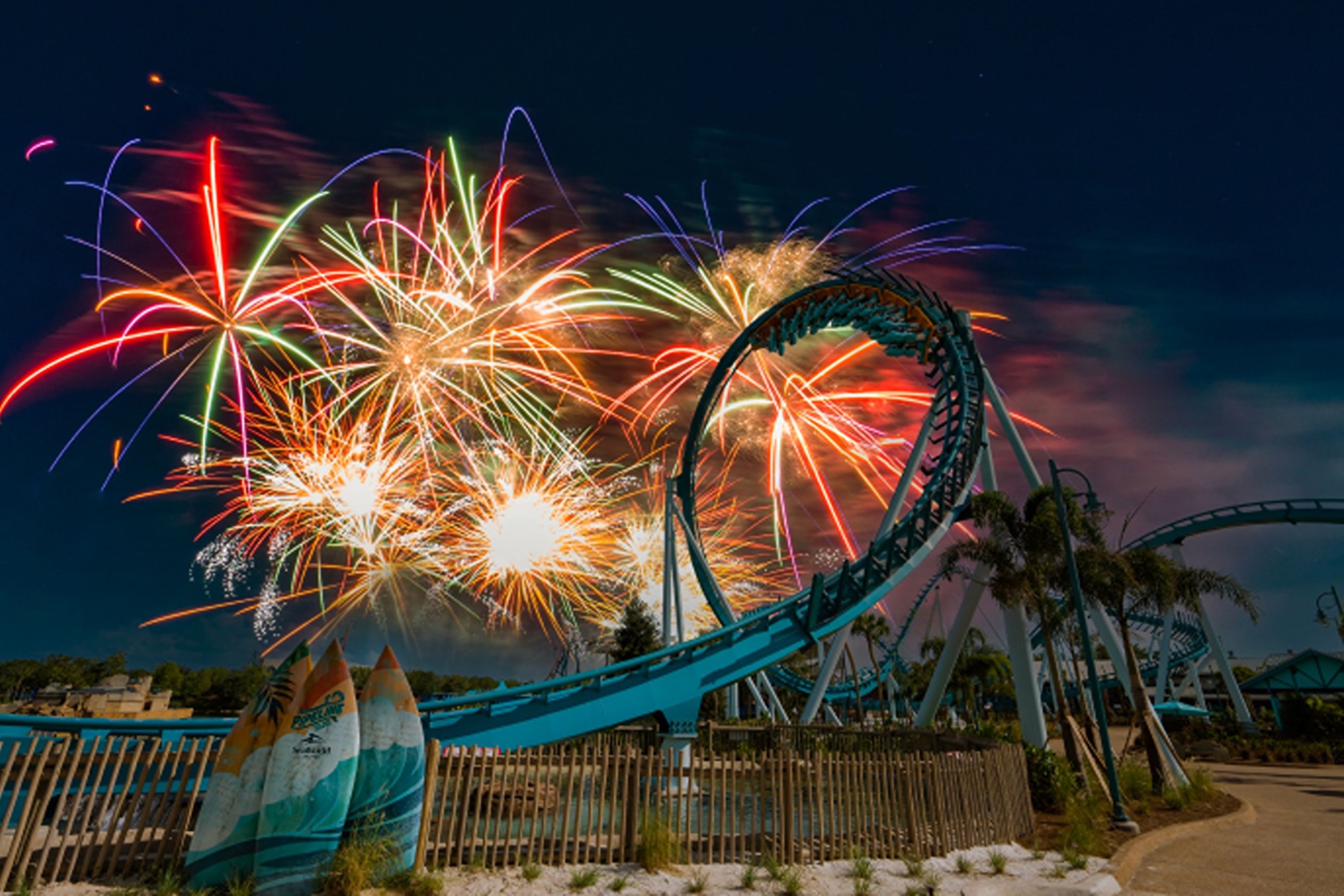 O SeaWorld oferece eventos sazonais como parte da programação do parque.