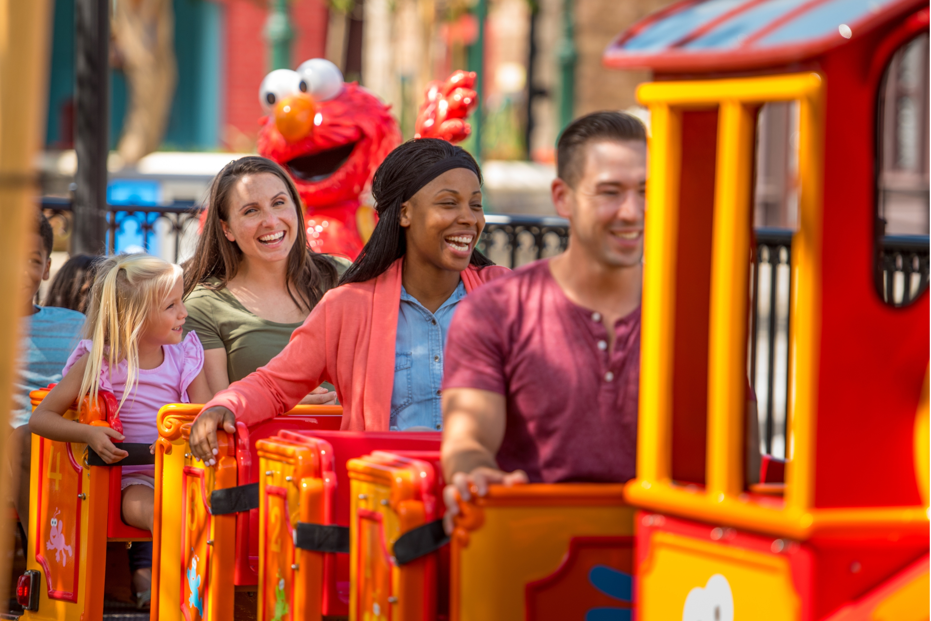 Elmo’s Choo Choo Train, na Sesame Street Land (SeaWorld Orlando).