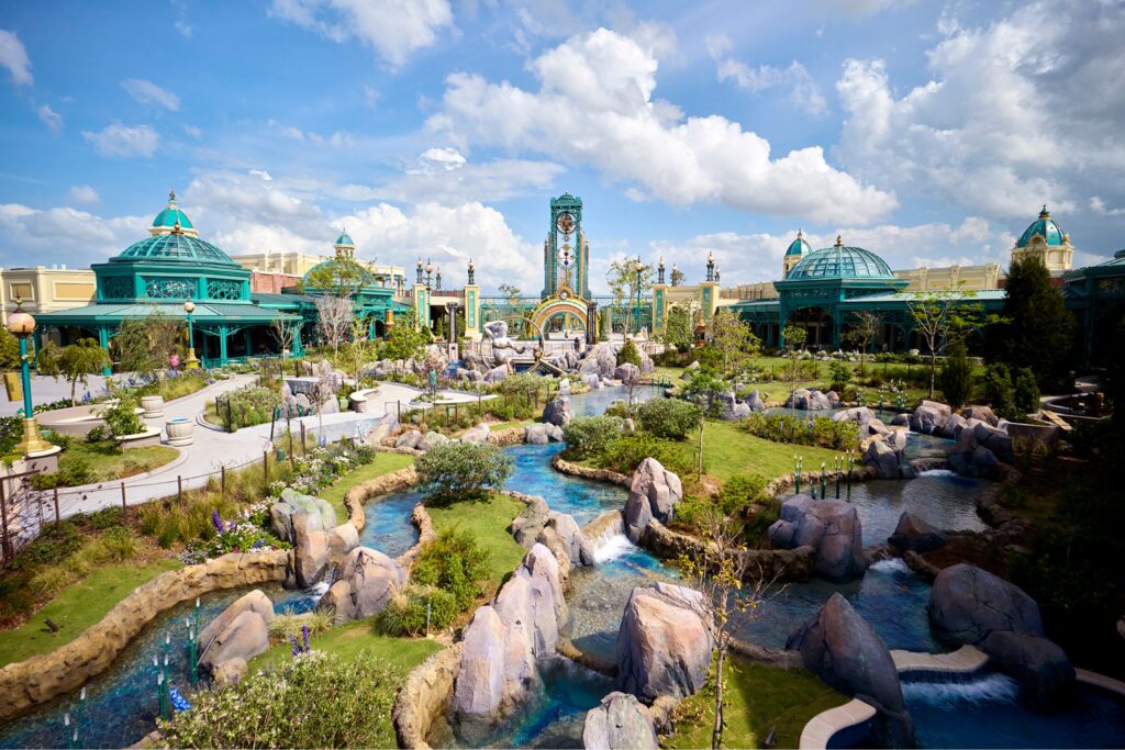 O Celestial Park, no Epic Universe, leva você em uma jornada pelos cosmos.