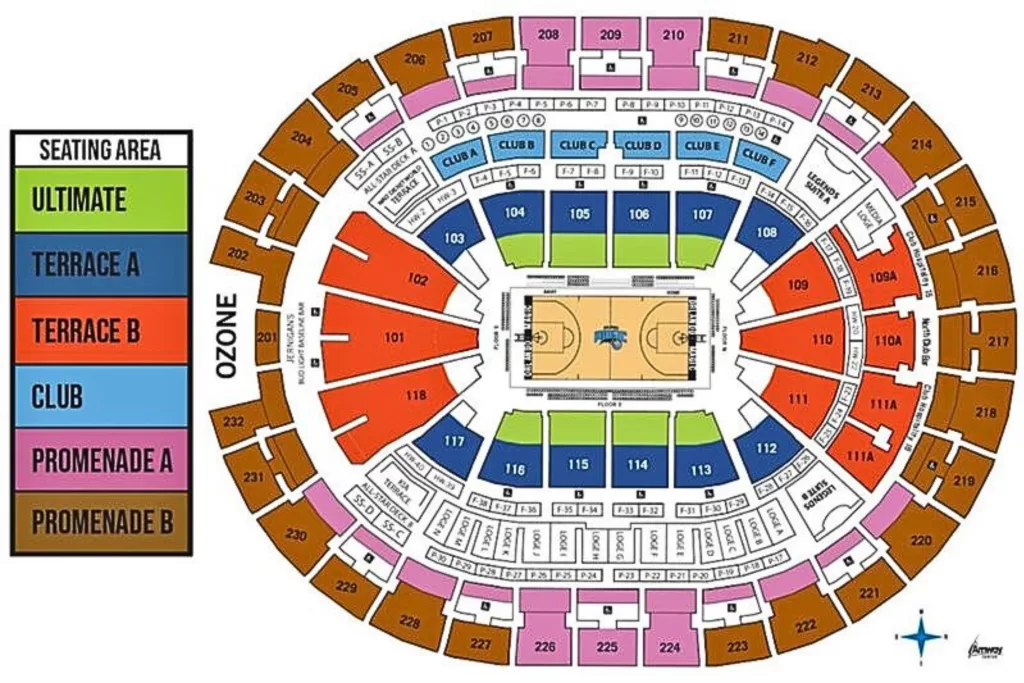 Saiba quais os setores disponíveis para compra no Kia Center.