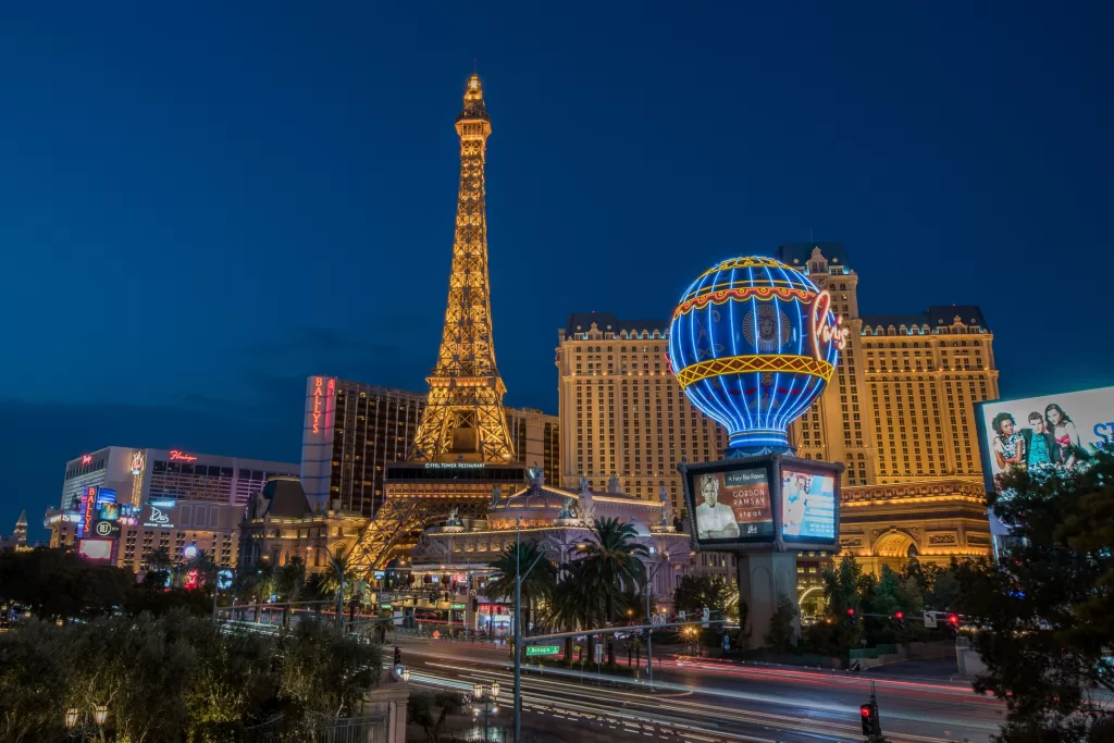 O inverno em Las Vegas costuma ser bem gelado, com temperaturas chegando perto de zero.
