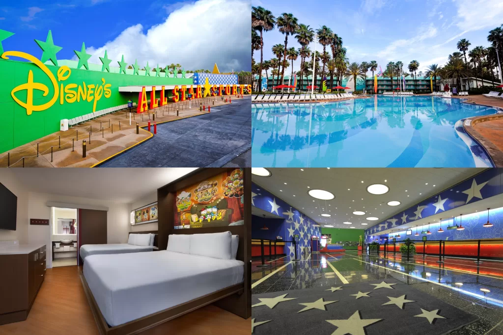 O All-Star Sports é um dos hotéis econômicos mais populares da Disney.