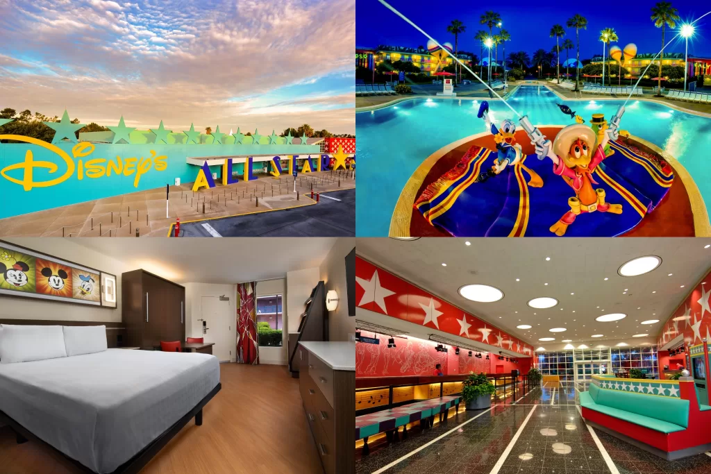 O All-Star Music Resort é um dos hotéis econômicos mais populares da Disney.