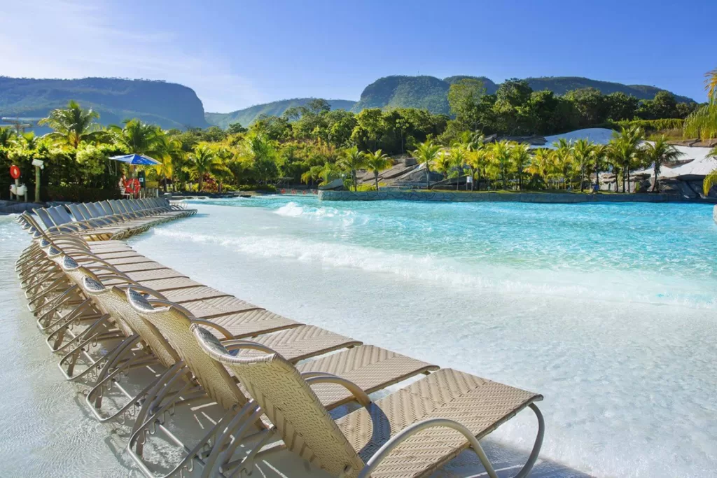 A Praia do Cerrado é mais um dos atrativos exclusivos para os hóspedes do Rio Quente Resorts.