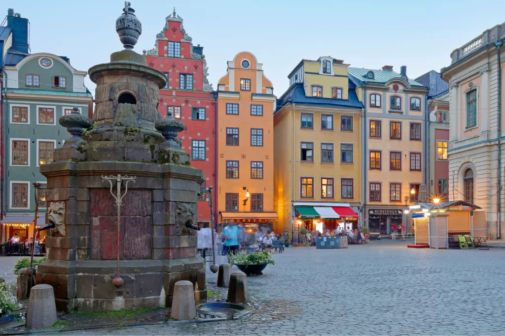 Gamla Stan é o centro histórico de Estocolmo. 