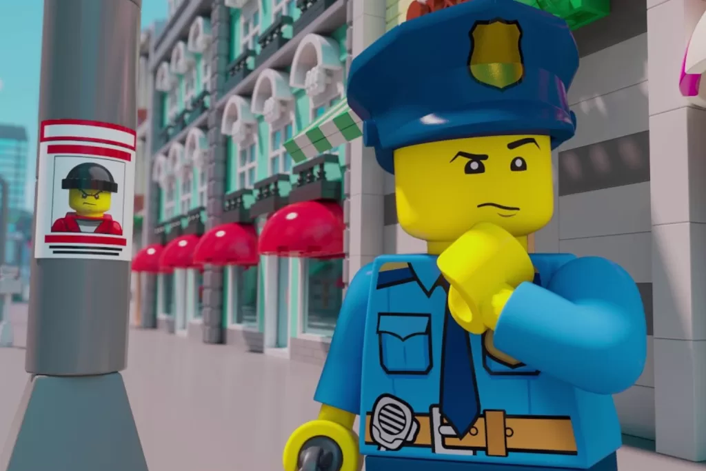 Espalhados por áreas específicas do parque, os cinemas 4D exibem curtas-metragens divertidos estrelados pelos personagens LEGO.