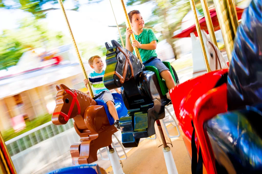 A Fun Town é área voltada ao entretenimento clássico, combinando cinema, teatro e brinquedos tradicionais com o toque LEGO. I