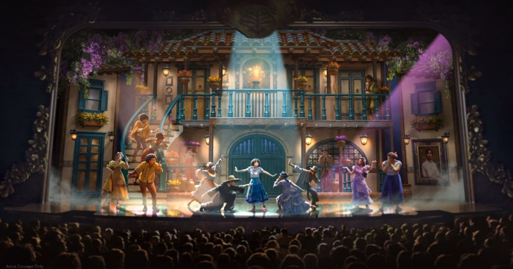 Arte do musical Disney Encanto, exclusivo do Disney Believe